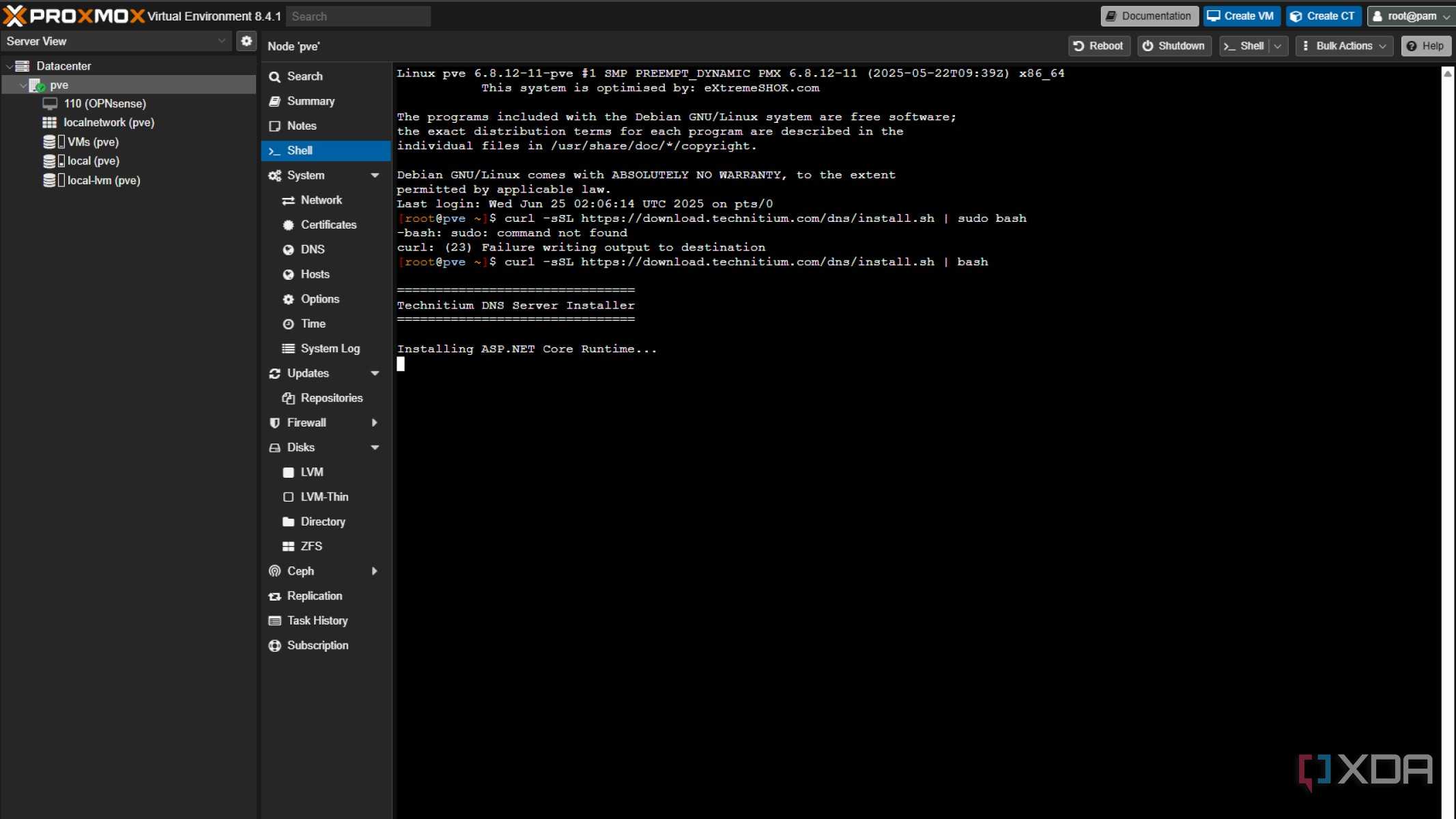install-technitium-proxmox