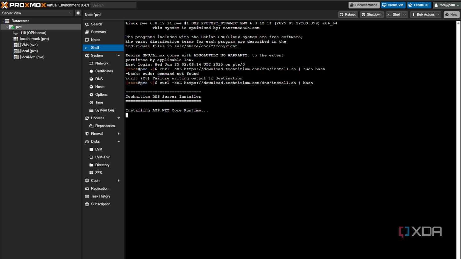 install-technitium-proxmox