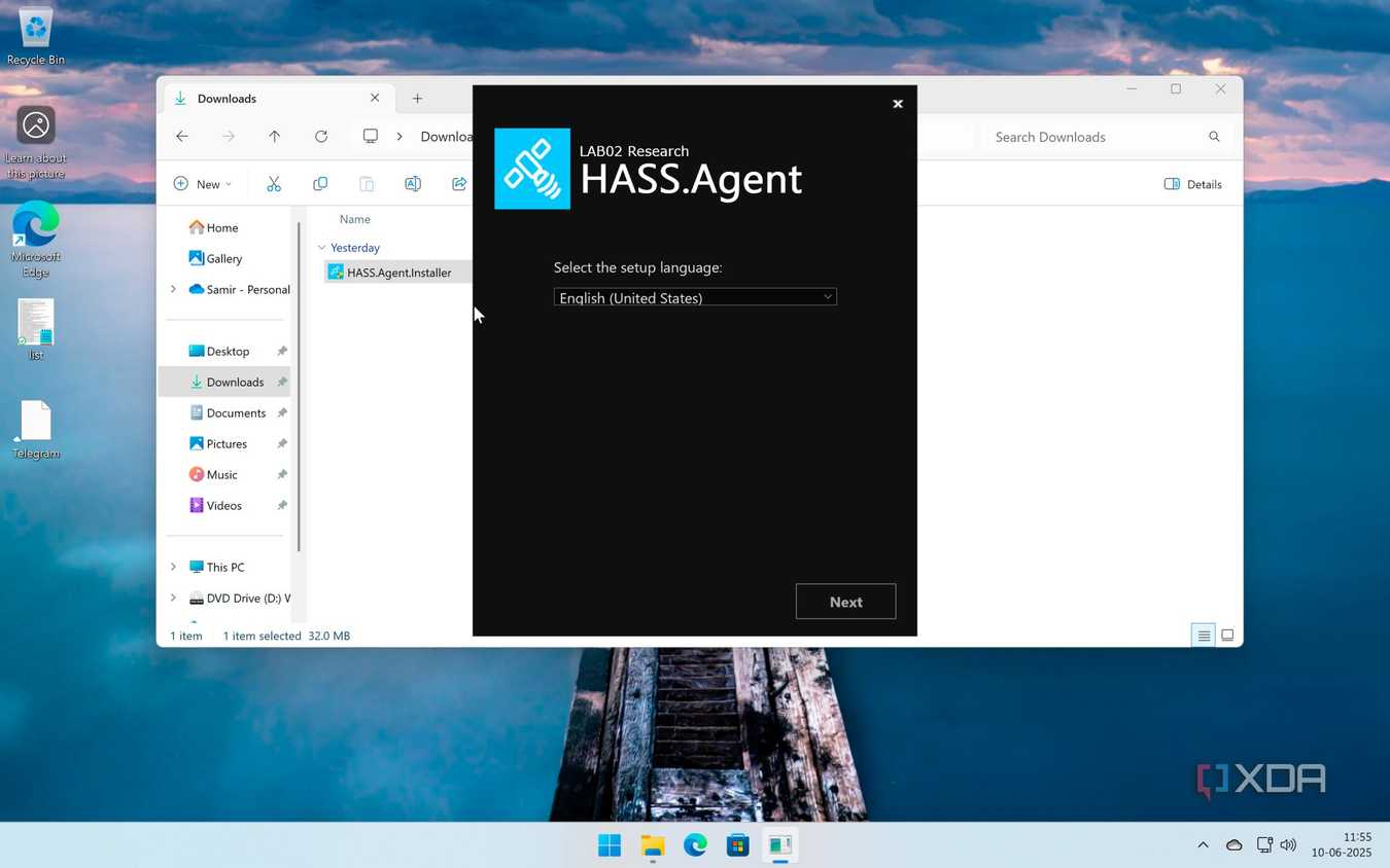 Installing HASS.Agent on Windows PC