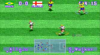 Screenshot from the game International Superstar Soccer Deluxe.