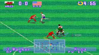 Screenshot from the game International Superstar Soccer Deluxe.