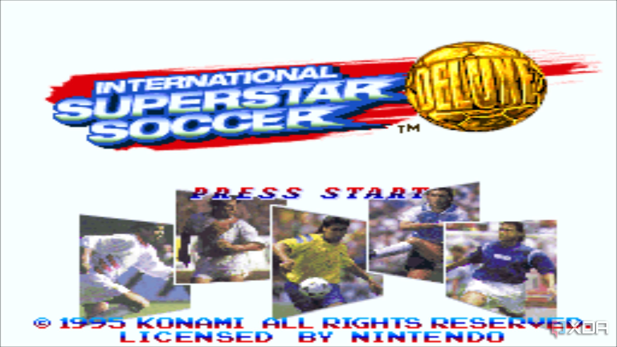 Screenshot from the game International Superstar Soccer Deluxe.
