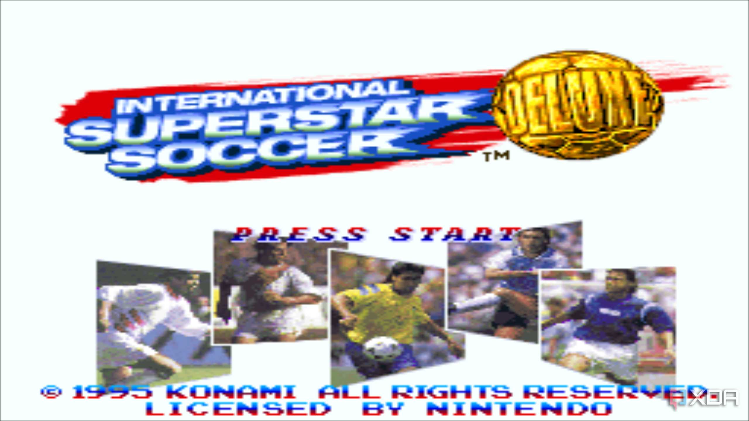 Screenshot from the game International Superstar Soccer Deluxe.