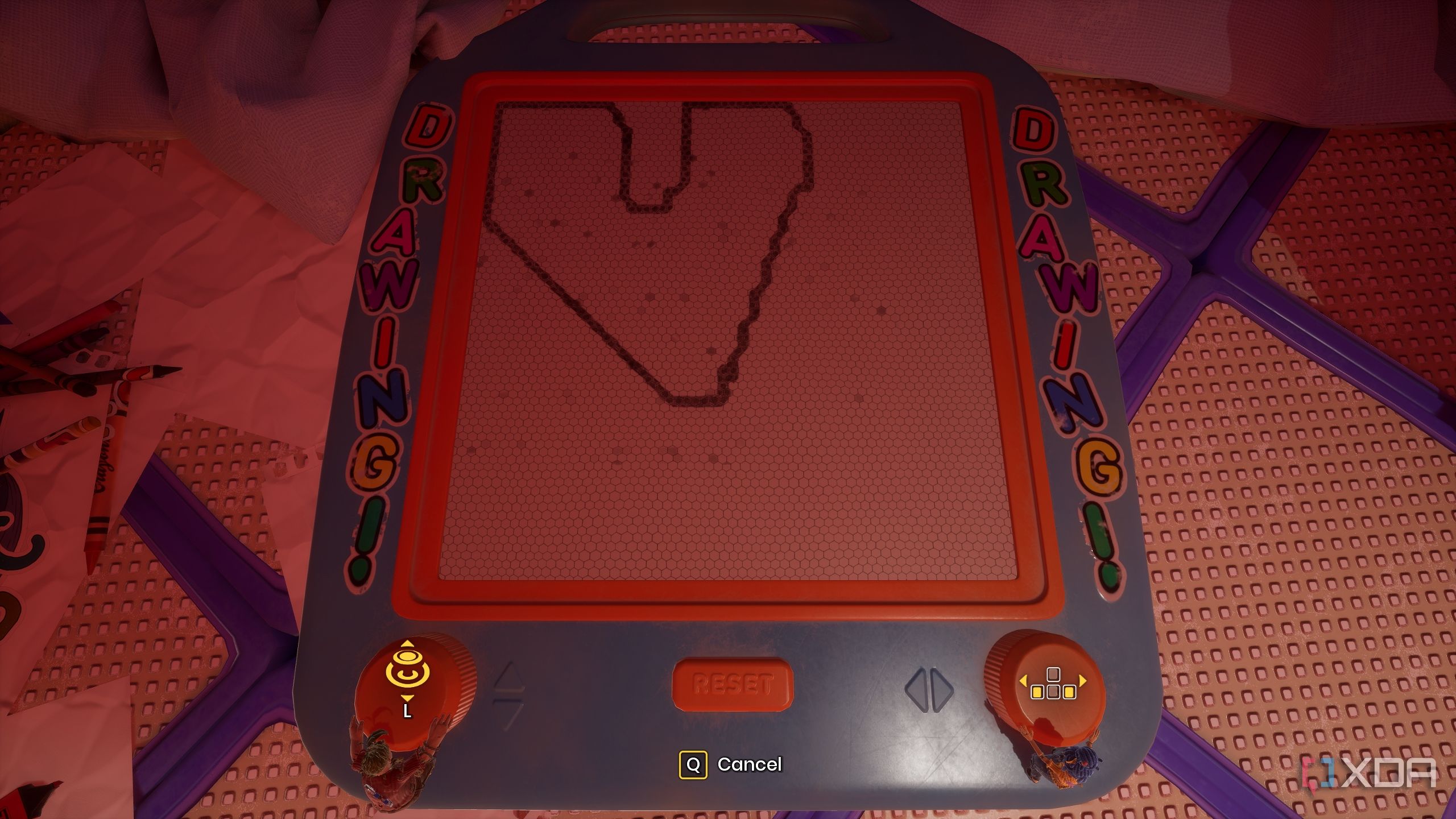 An etch-a-sketch in It Takes Two.