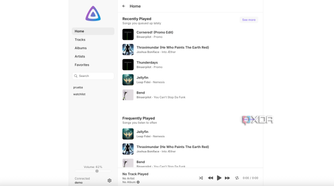 Jellyfin music app homescreen-1