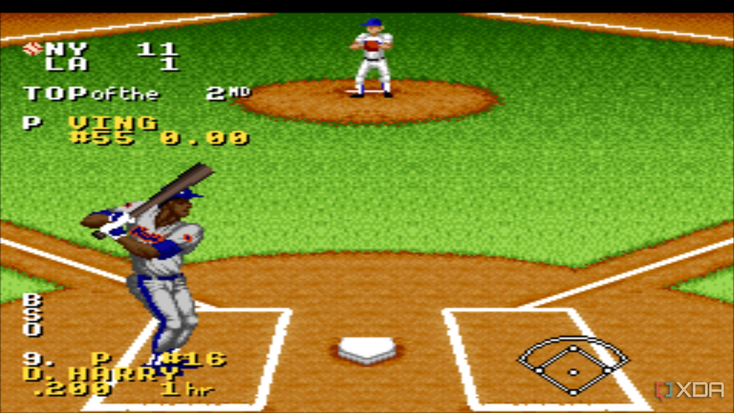 Screenshot from the game Ken Griffey Jr. Presents Major League Baseball.