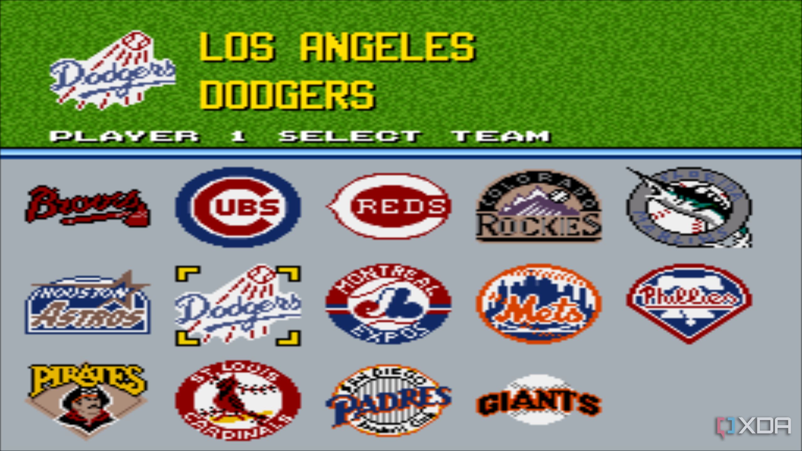 Screenshot from the game Ken Griffey Jr. Presents Major League Baseball.