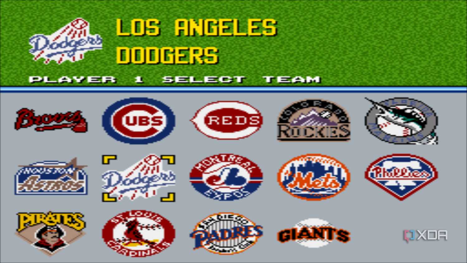 Screenshot from the game Ken Griffey Jr. Presents Major League Baseball.