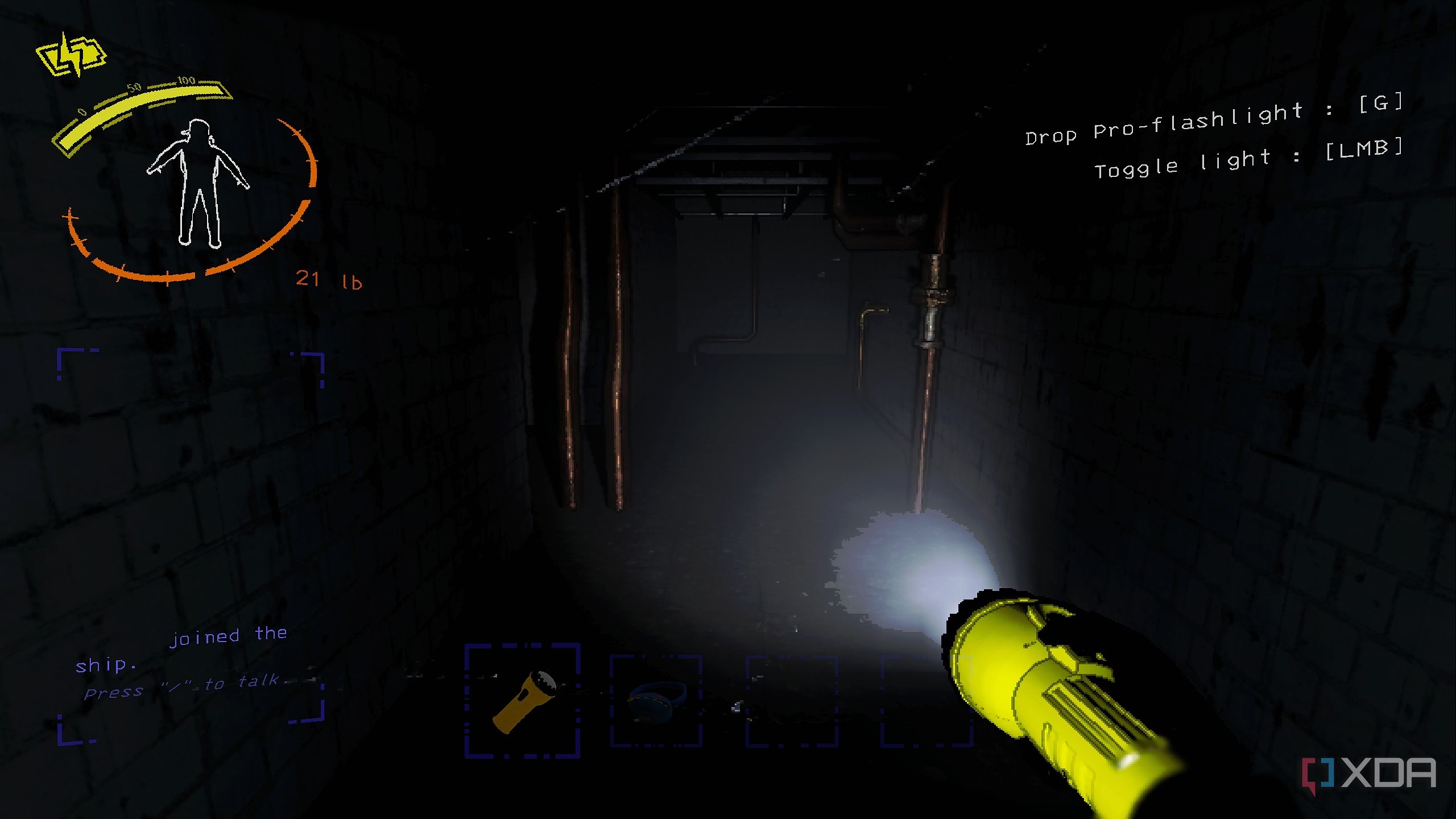A screenshot from Lethal Company.