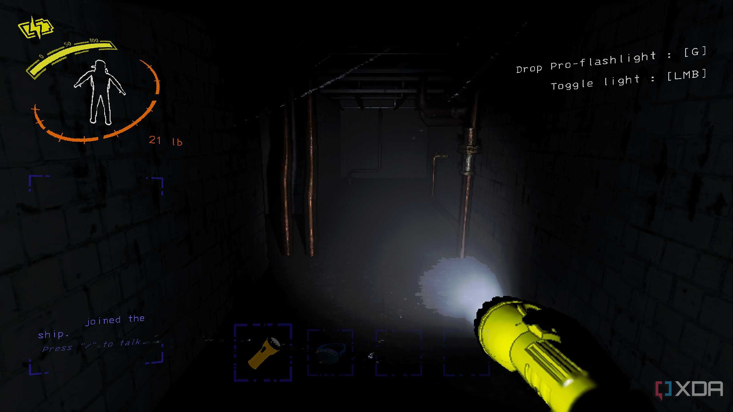A screenshot from Lethal Company.