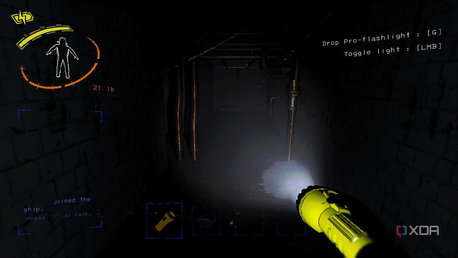 A screenshot from Lethal Company.