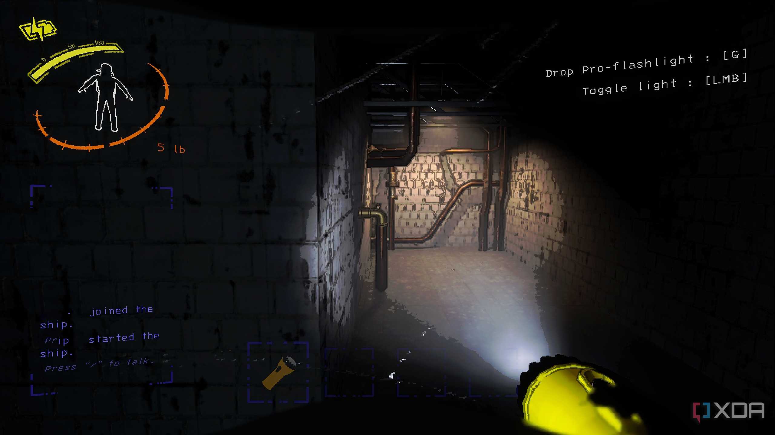 A screenshot from Lethal Company.