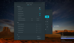 Screenshot of Linux Mint showing settings for the brightness slider applet