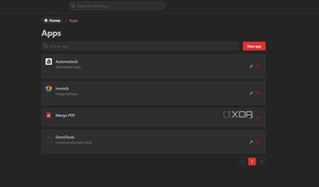 list of apps in homarr