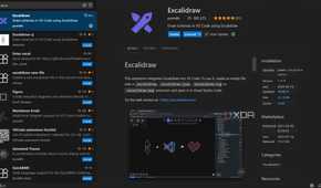 Excalidraw in extension store