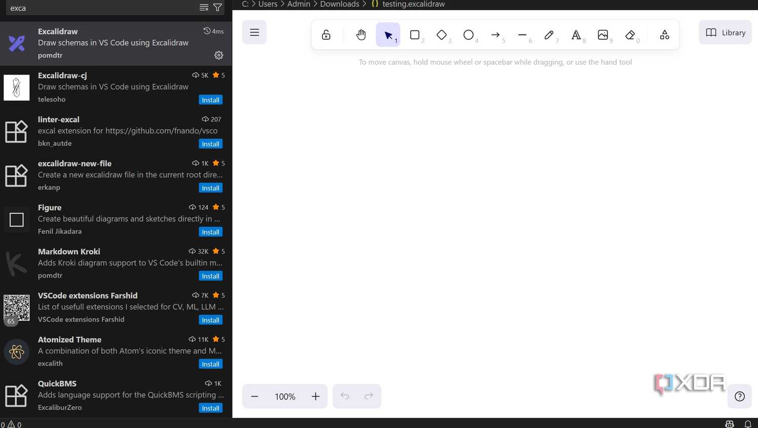 Excalidraw extensions