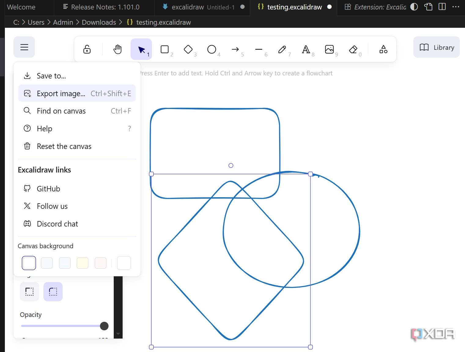 Excalidraw shapes