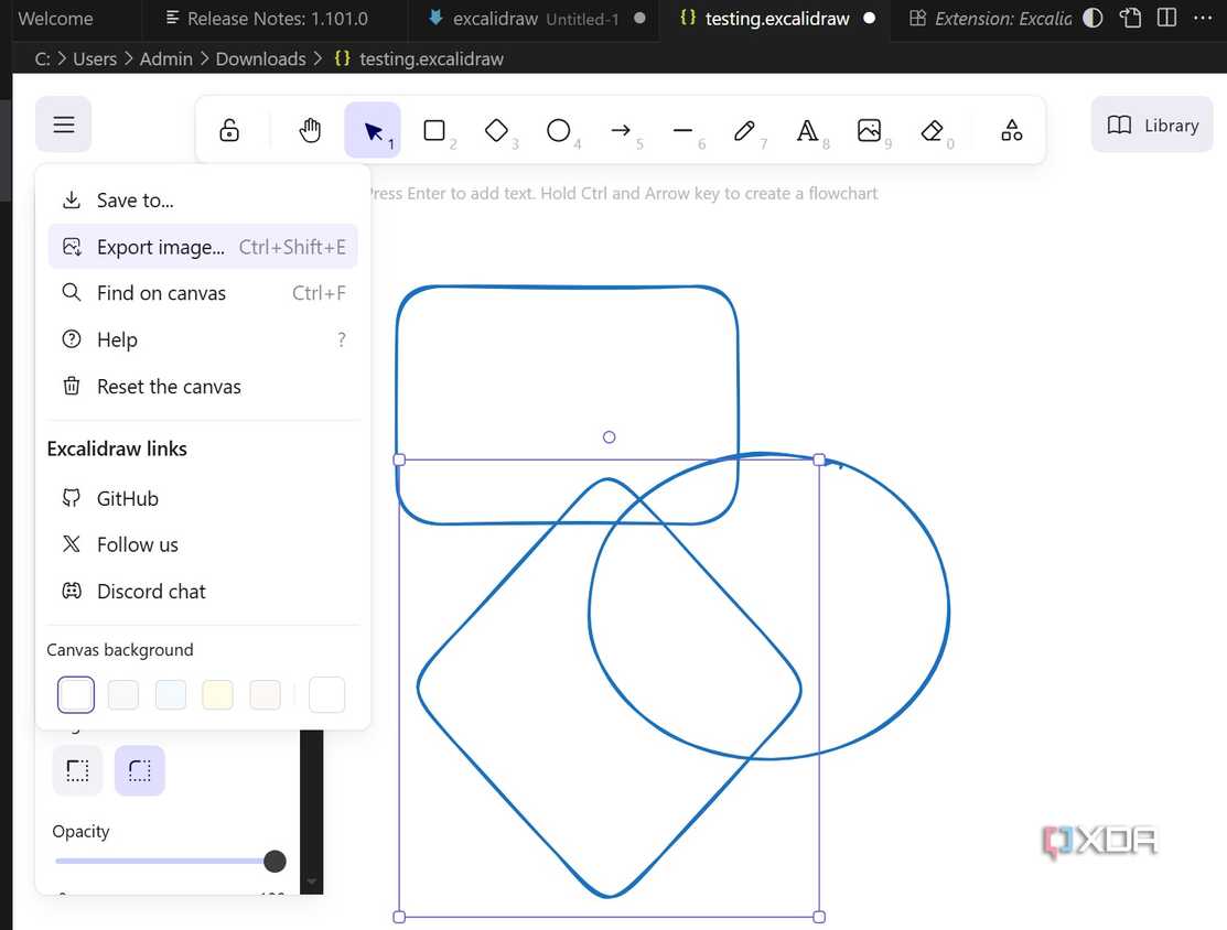 Excalidraw shapes