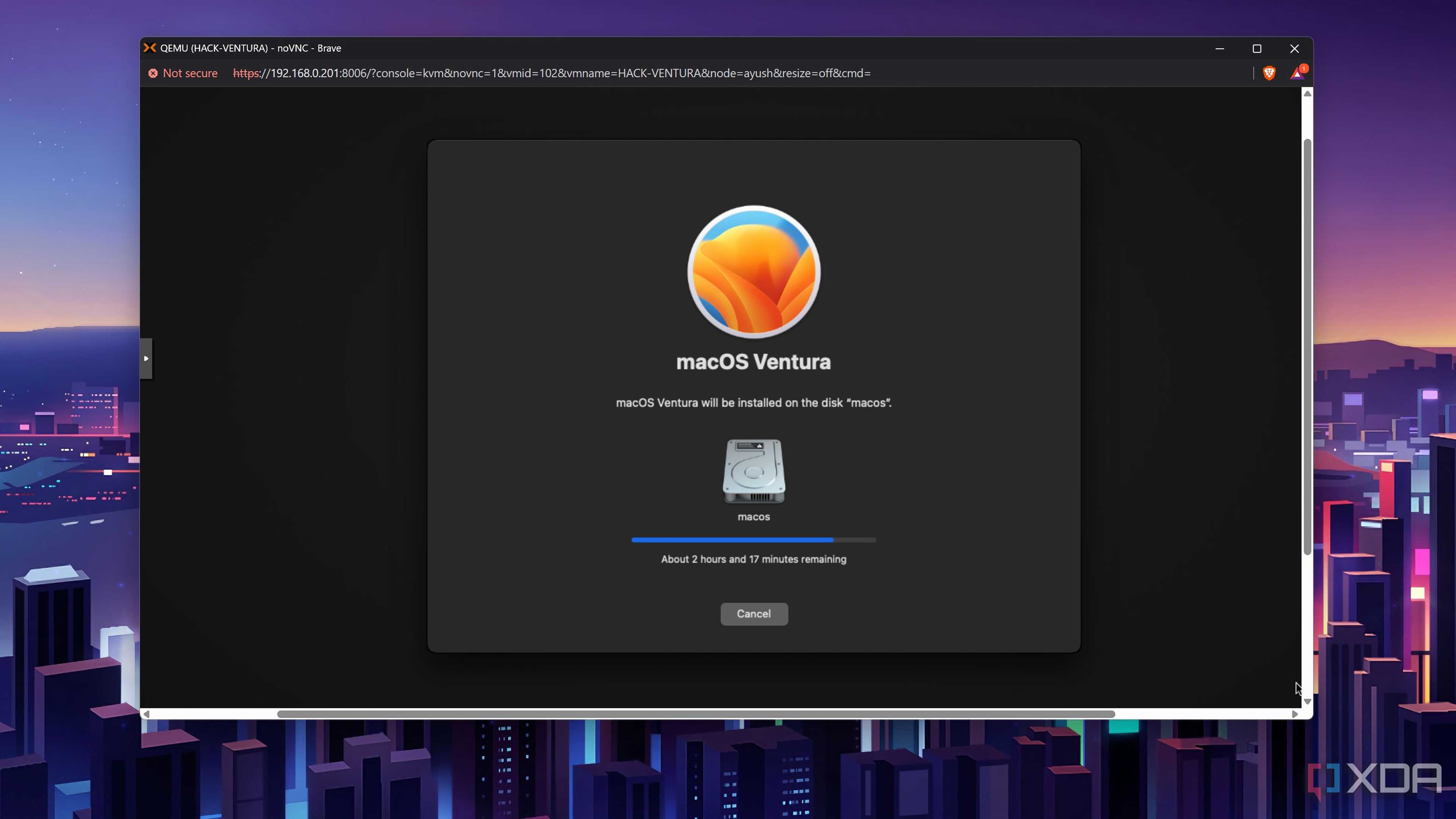 Installing macOS Ventura on Proxmox