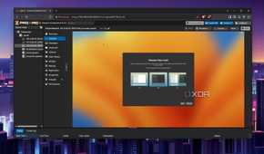 Choosing the dark mode in a macOS VM