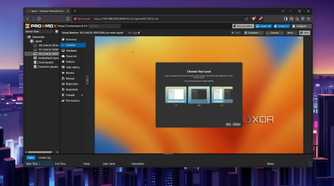 Choosing the dark mode in a macOS VM
