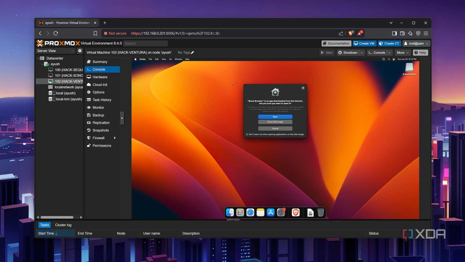 Installing Brave browser on a macOS VM