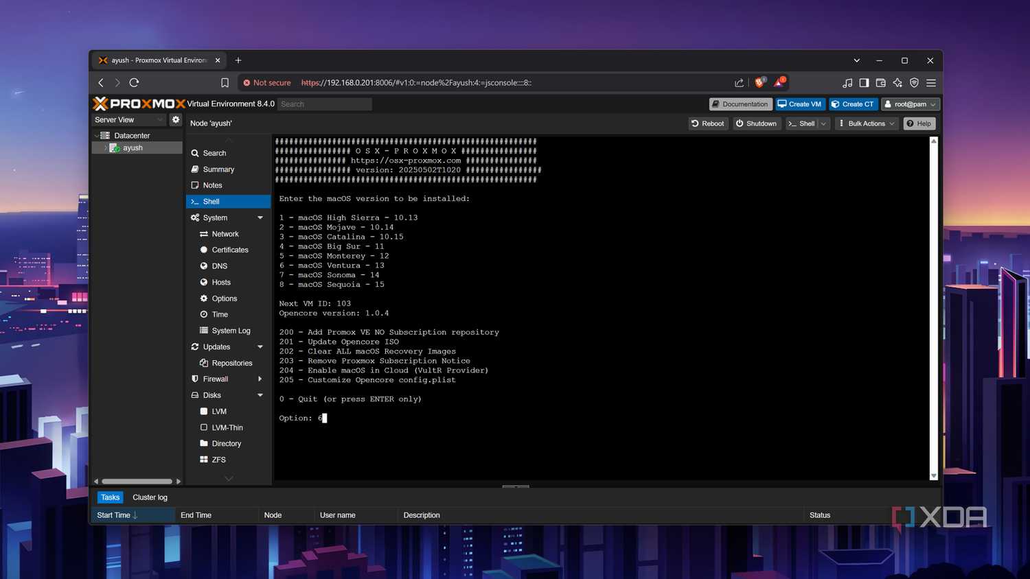 Installing macOS Ventura on a Proxmox VM