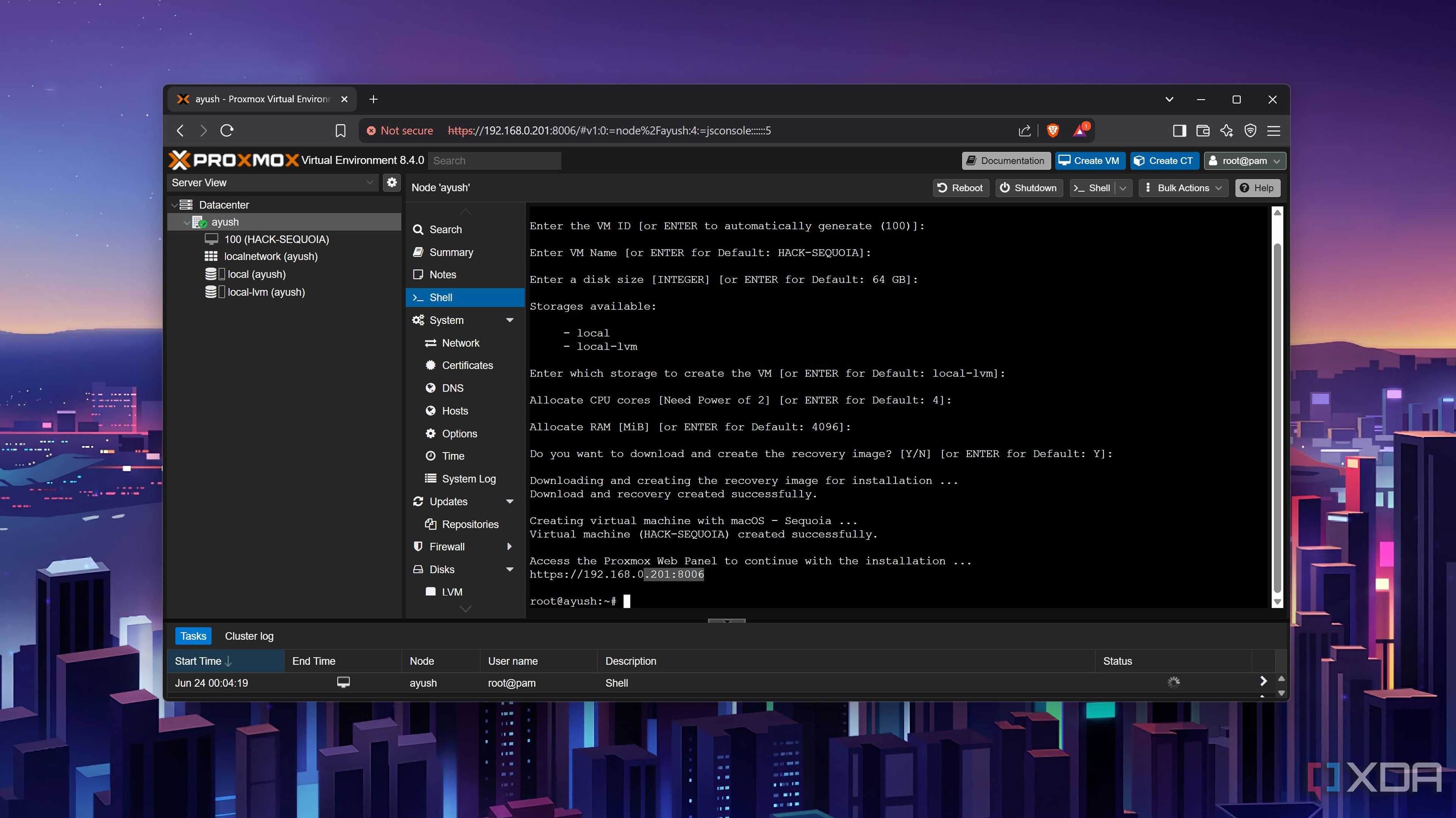 Configuring the macOS Sequoia VM on Proxmox