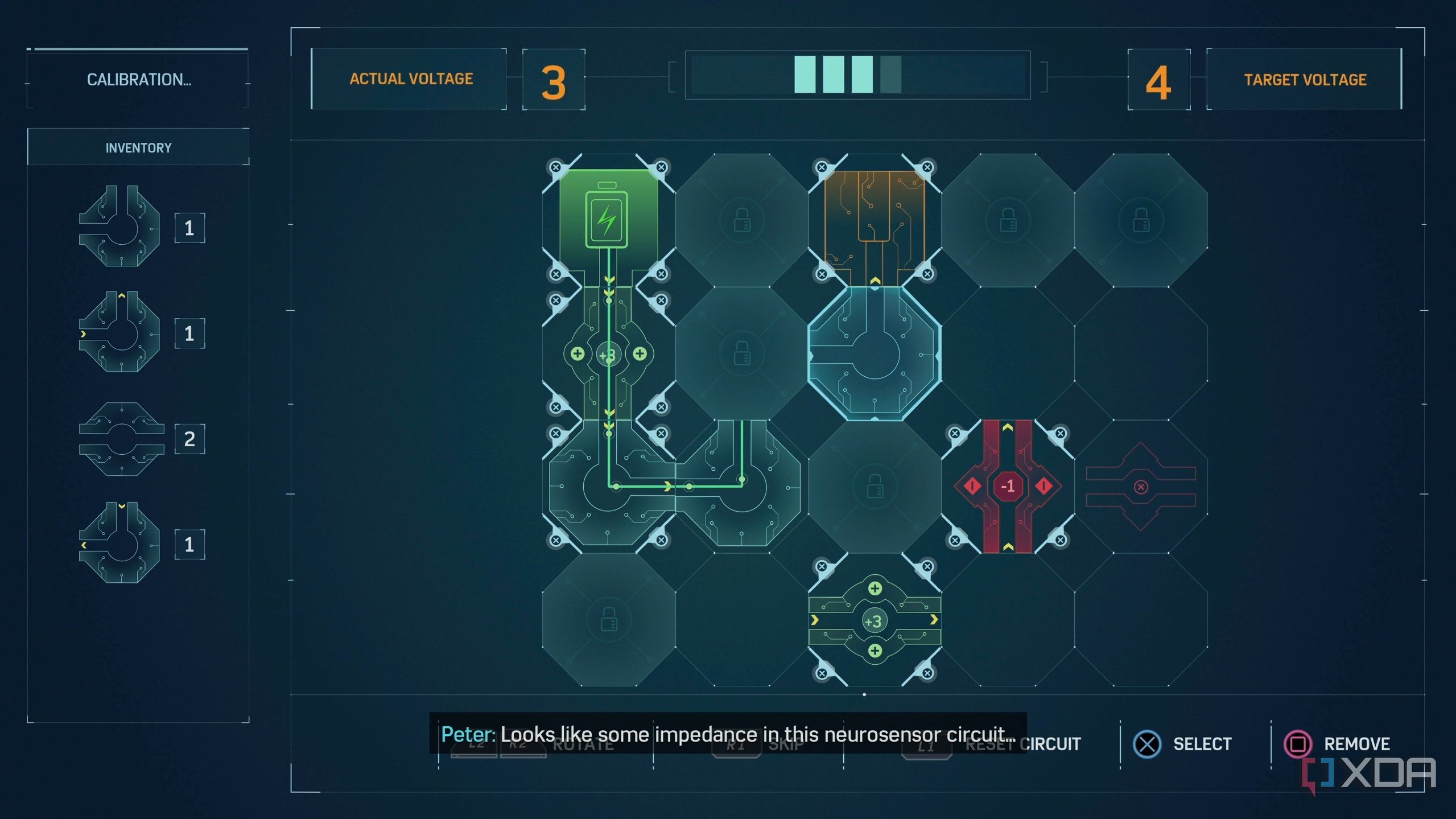 A puzzle mini-game in 2018's Spider-Man game by Insomniac.