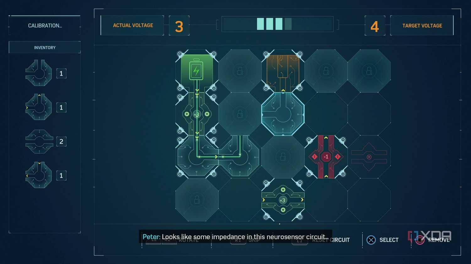 A puzzle mini-game in 2018's Spider-Man game by Insomniac.