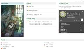 Matcha student planner Notion template pages