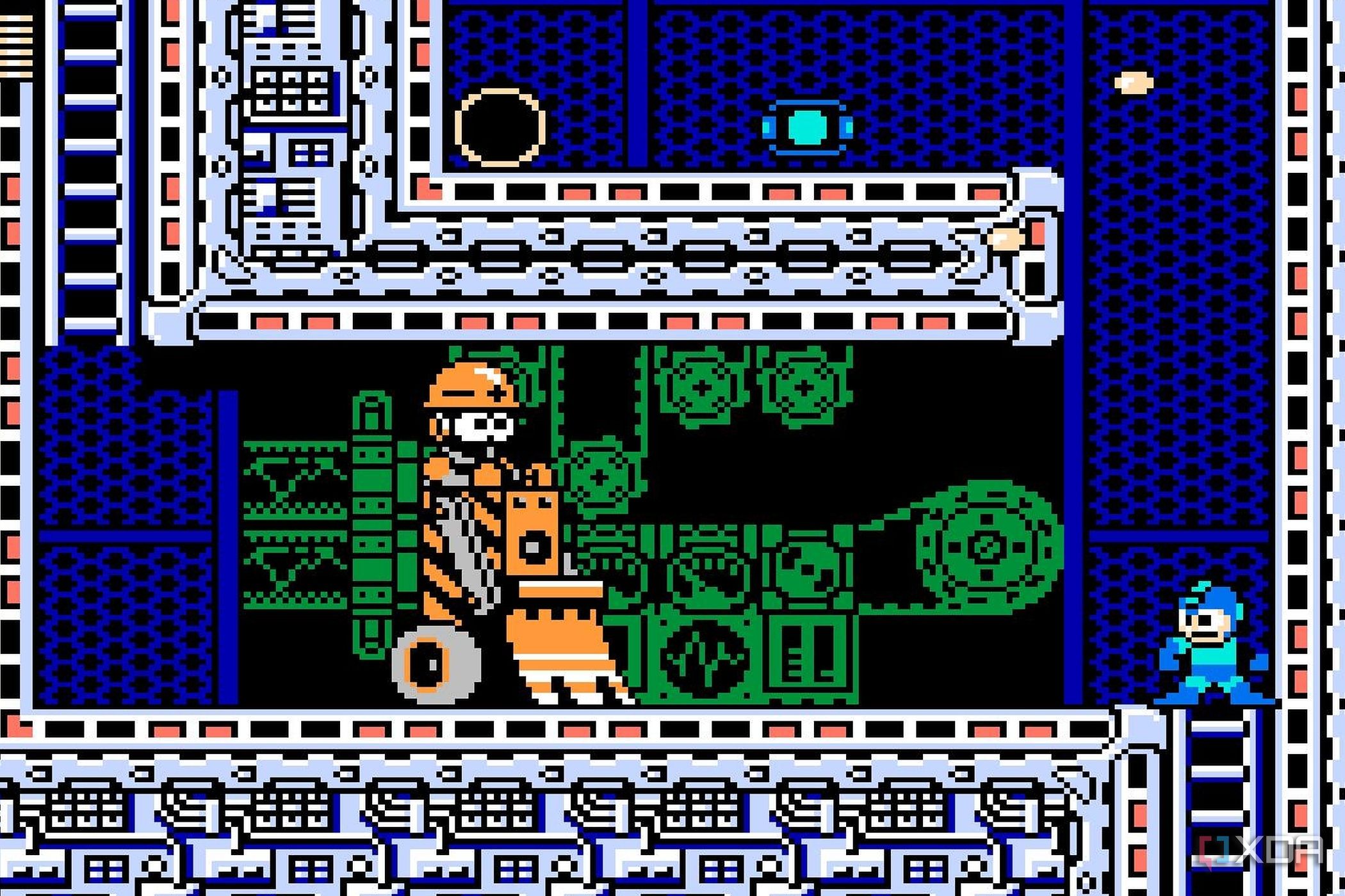 Screenshot from the NES game Mega Man 3.