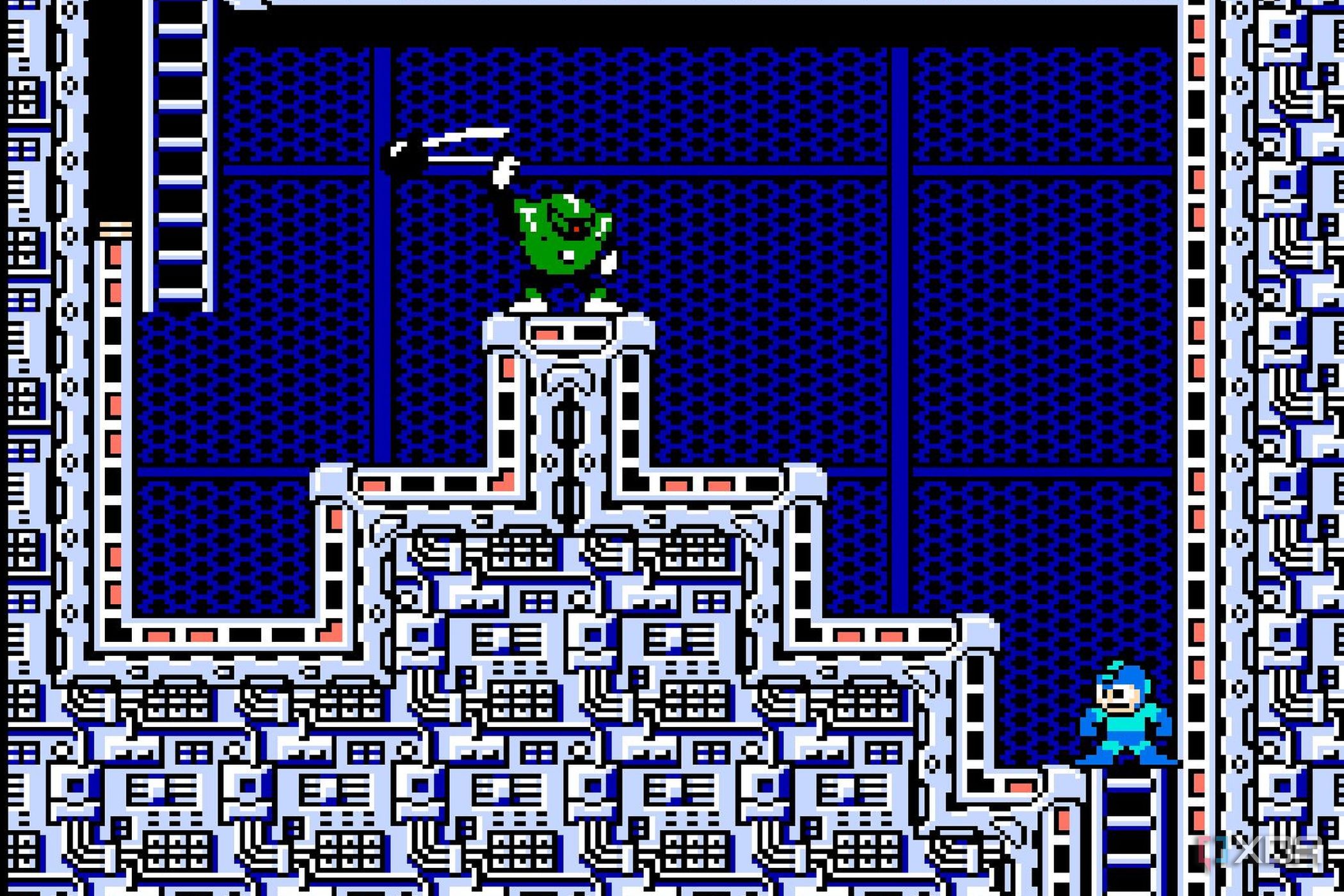 Screenshot from the NES game Mega Man 3.