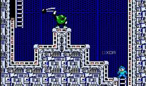 Screenshot from the NES game Mega Man 3.