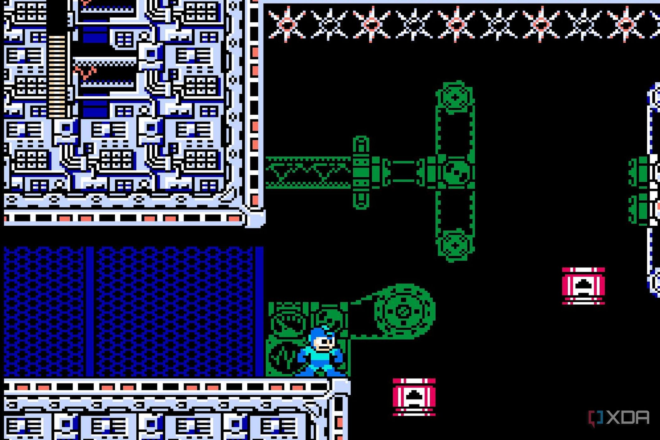 Screenshot from the NES game Mega Man 3.