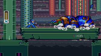 A screenshot from the 1993 SNES game Mega Max X.