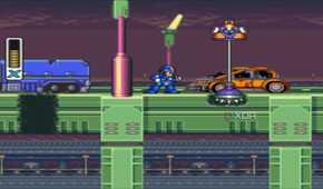 A screenshot from the 1993 SNES game Mega Max X.