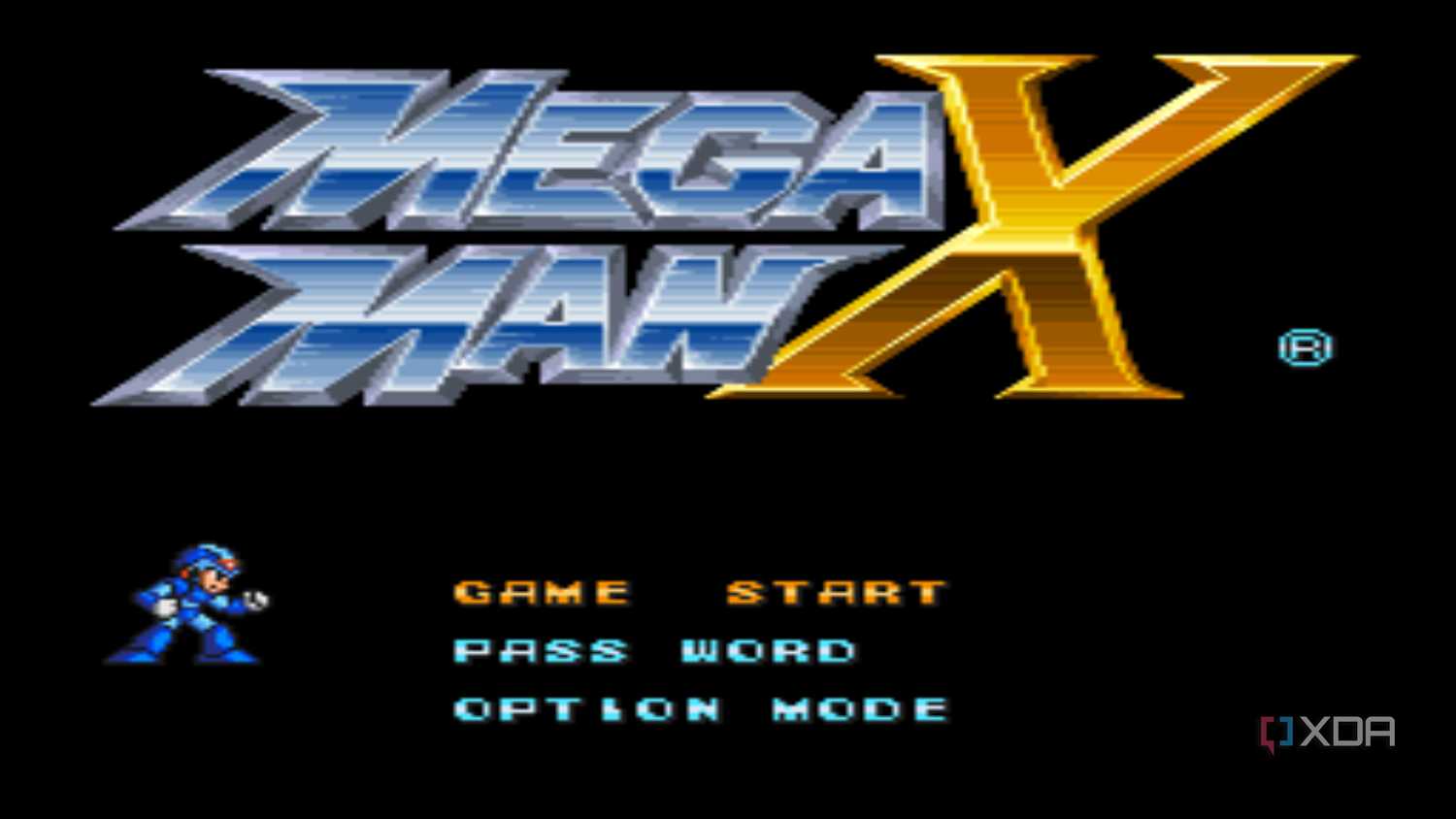 A screenshot from the 1993 SNES game Mega Max X.