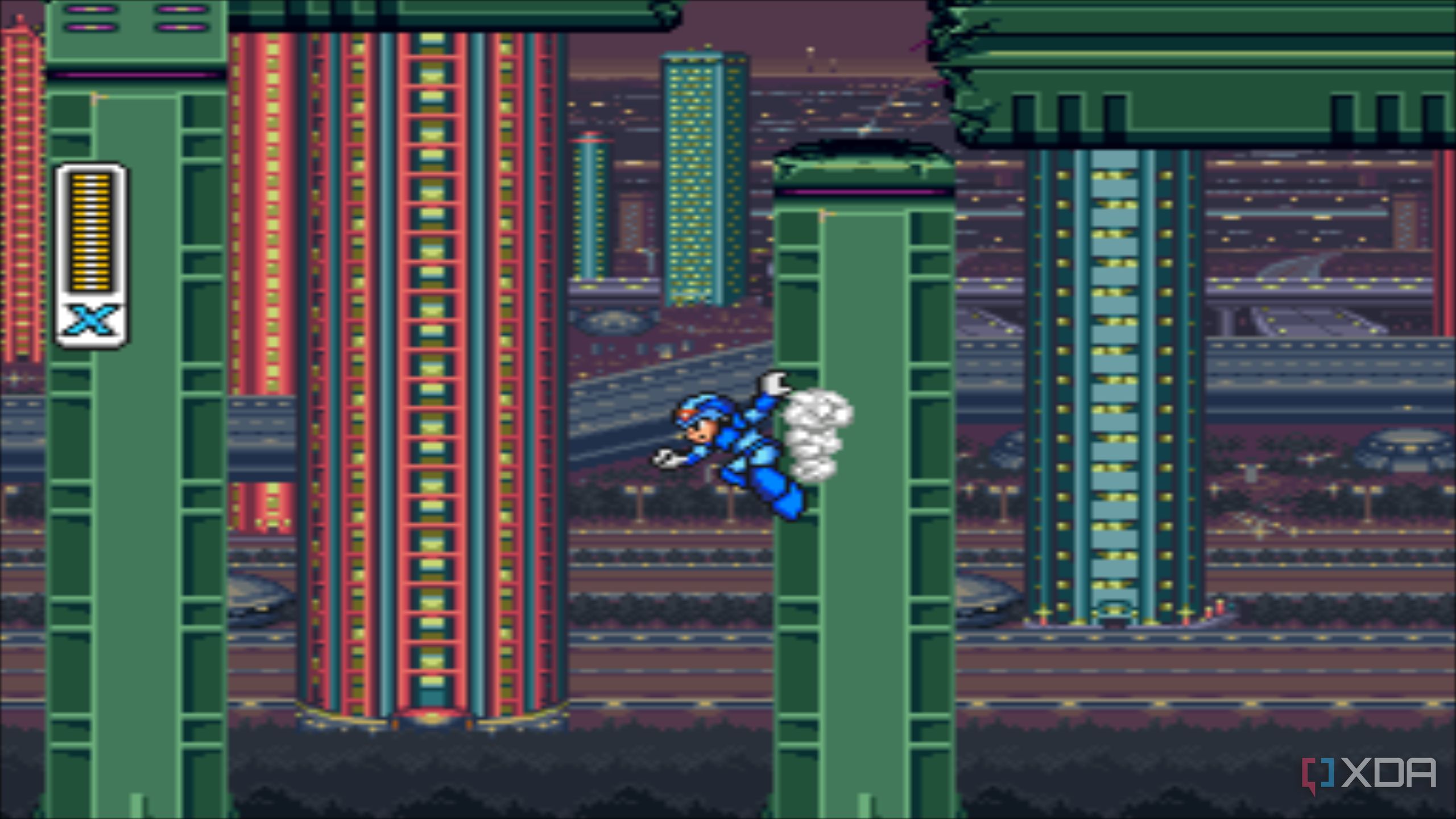 A screenshot from the 1993 SNES game Mega Max X.