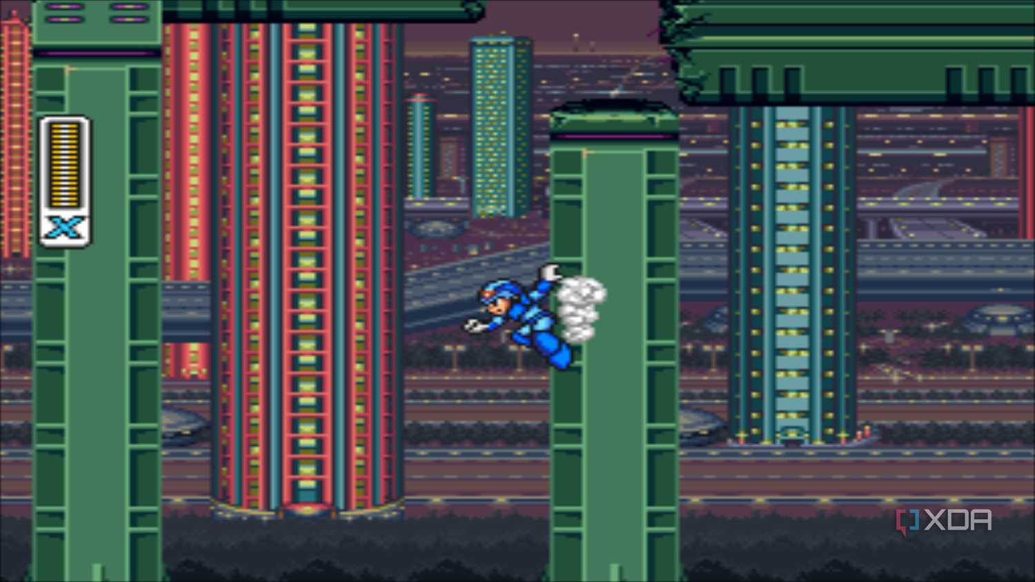 A screenshot from the 1993 SNES game Mega Max X.