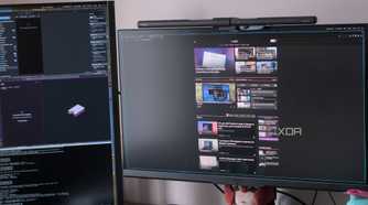 Multi-screen with a vertical configuration