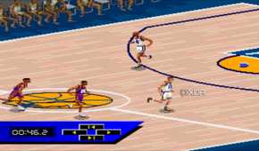 Screenshot from the SNES game NBA Live 95.