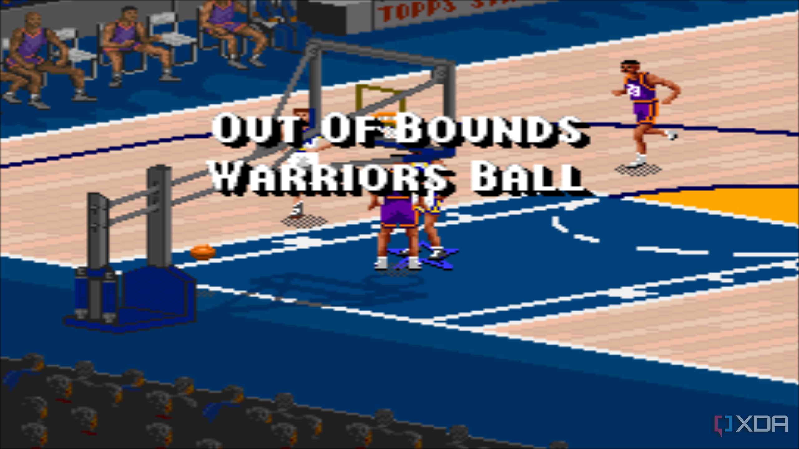 Screenshot from the SNES game NBA Live 95.