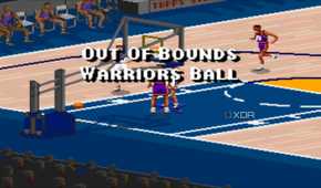 Screenshot from the SNES game NBA Live 95.