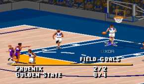 Screenshot from the SNES game NBA Live 95.