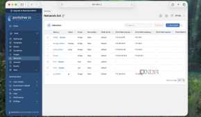 Networks list in Portainer