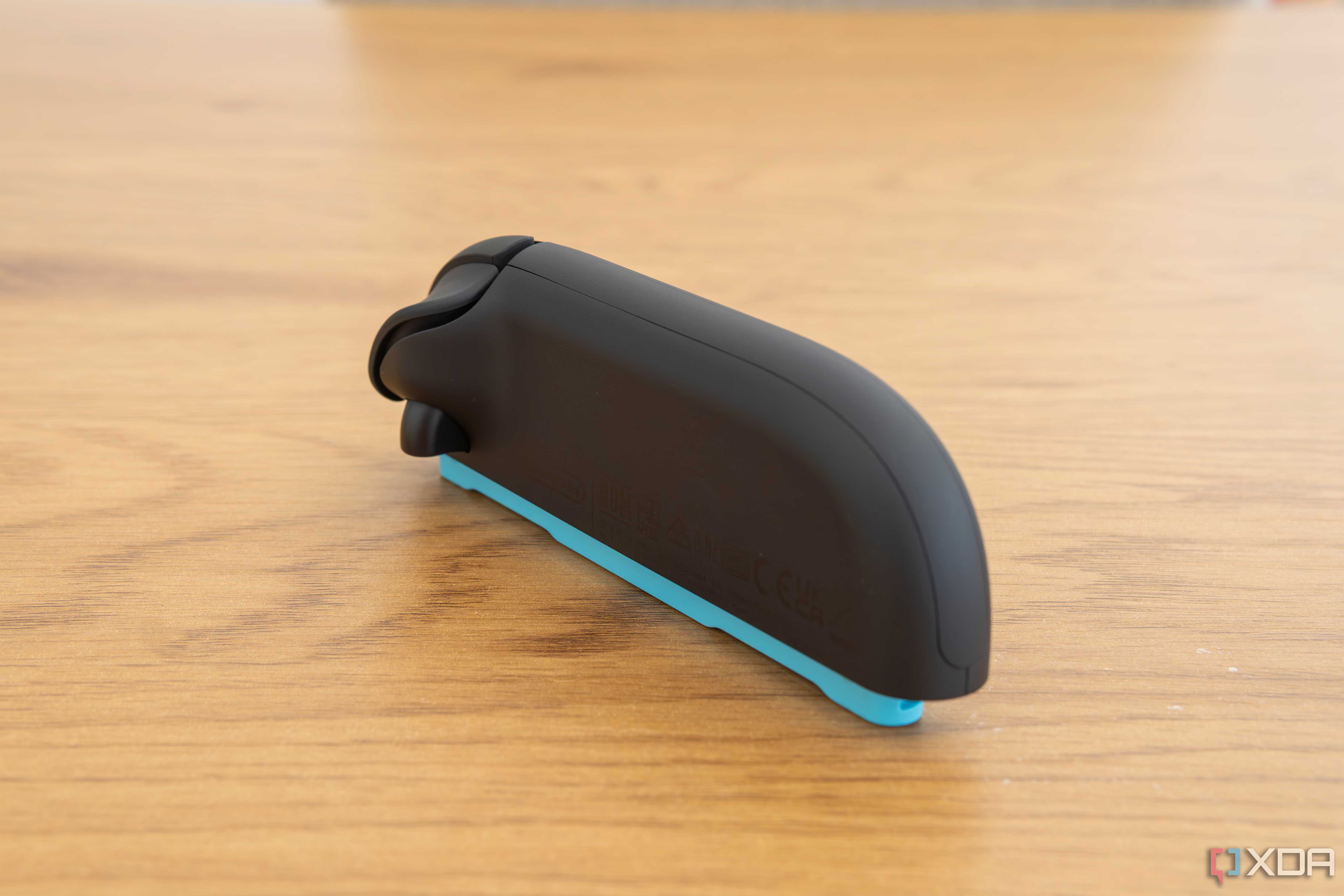 Angled view of the Joy-Con 2 on its side to be used as a mouse