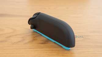 Angled view of the Joy-Con 2 on its side to be used as a mouse