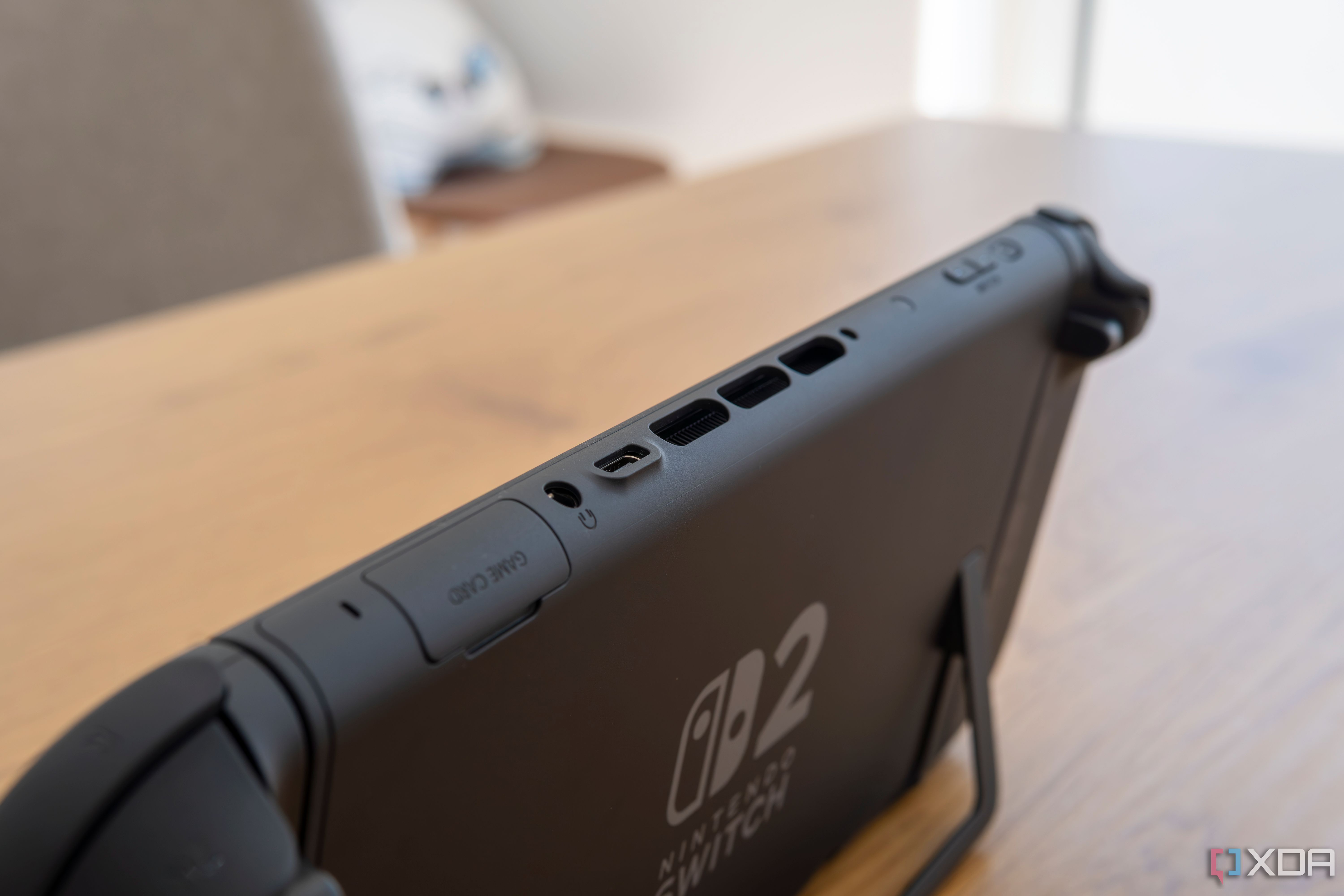 Close-up view of the top of the Nintendo Switch 2