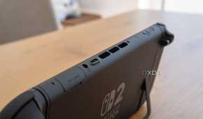 Close-up view of the top of the Nintendo Switch 2